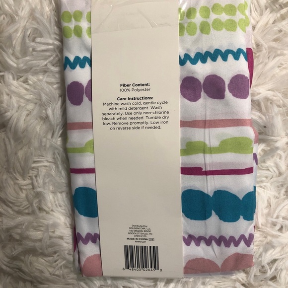 Spring Fabric Shower Curtain for Bathroom Fun Multi Color Soft Fabric - Picture 2 of 2